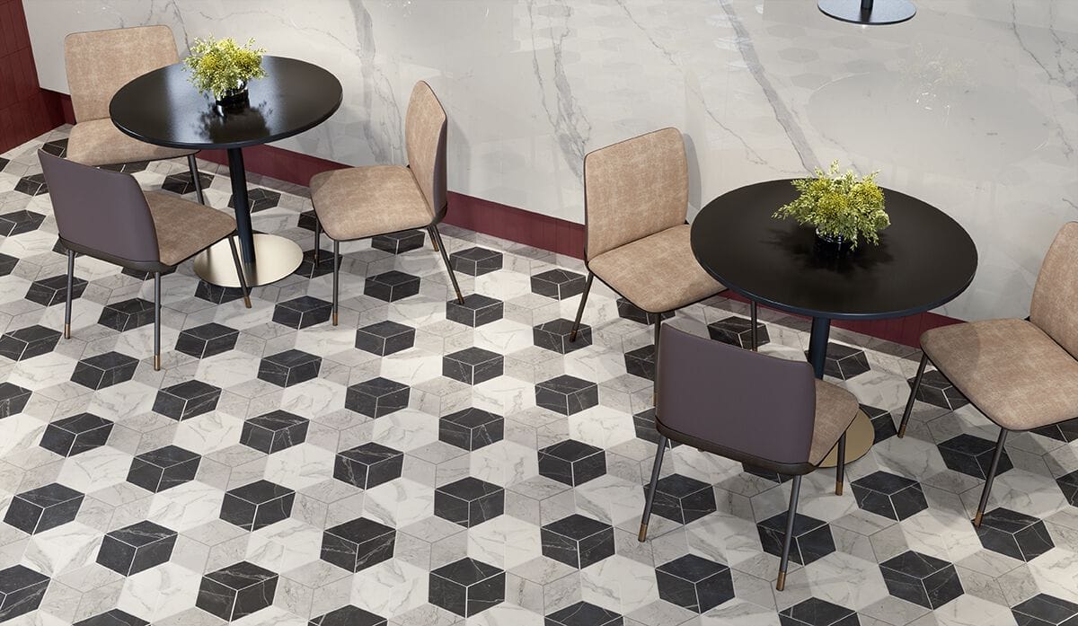 Пол / керамогранит с мраморным эффектом Marca Corona скульптурная ARCH-00137280 - Вид №5