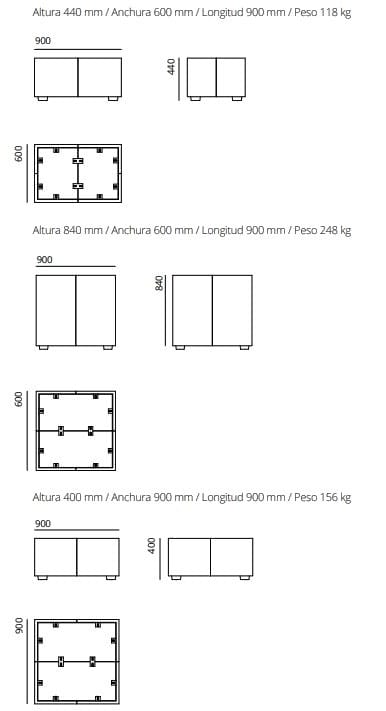 Квадратный плантатор ULMA Architectural Solutions LUR ARCH-00082622 - Вид №2