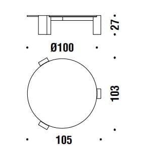 Низкий деревянный журнальный столик для гостиной MOROSO Gogan ARCH-00098859 - Вид №1