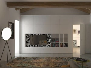 De Rosso Тумба под ТВ с книжным шкафом на заказ Alfabeto