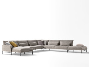 Модульный тканевый диван