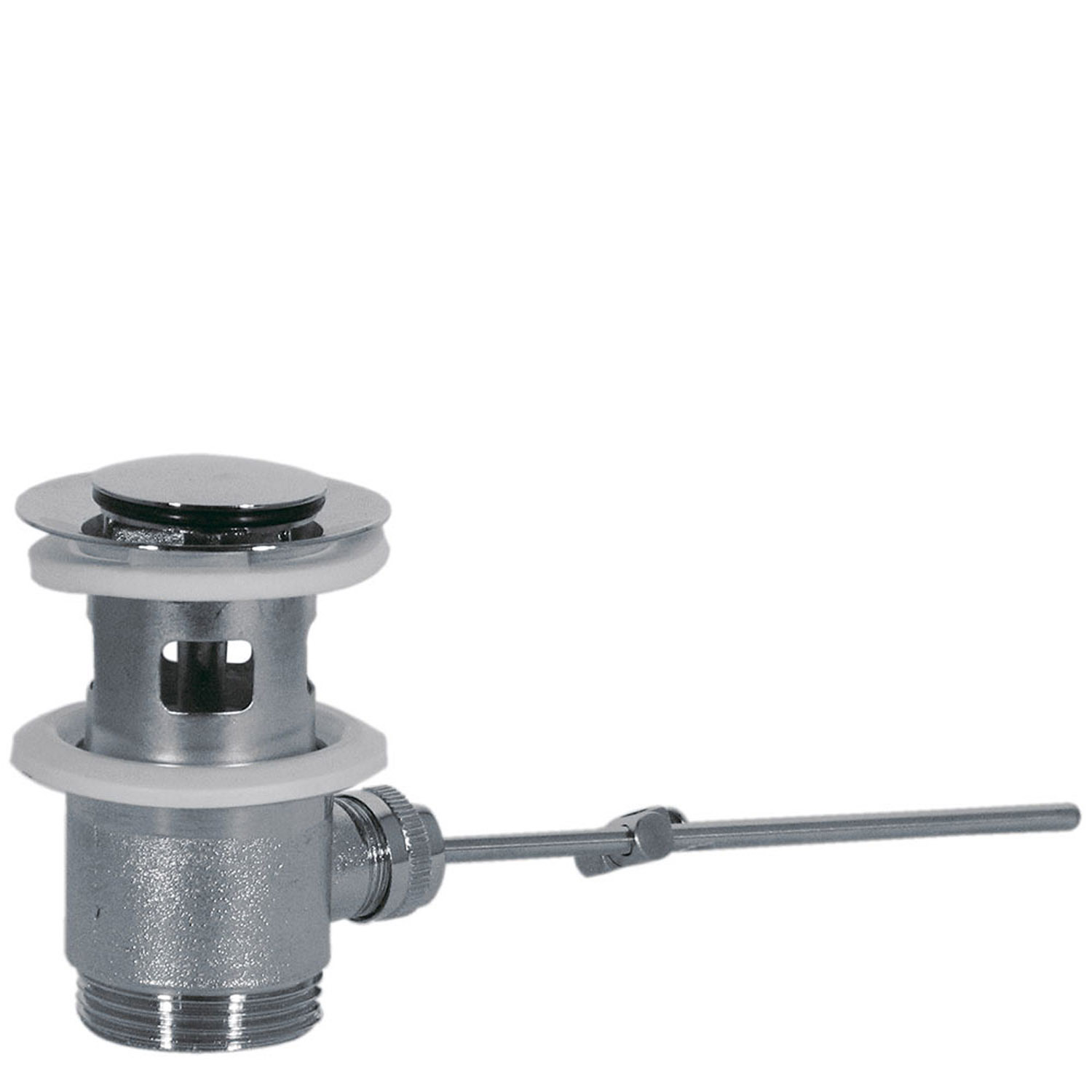 Автоматический сливной клапан для умывальника с переливом-13474310 TRES Drain