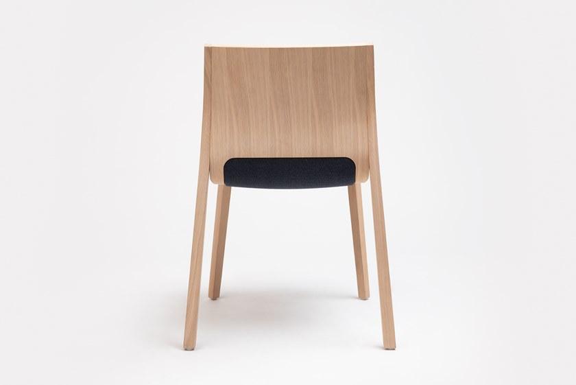 ONDARRETA Штабелируемый деревянный стул со встроенной подушкой Silu sun-id-1451229 - Вид №2