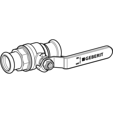 94926 Шаровой кран Geberit Mapress, NPW, с рукояткой Geberit  - Вид №1