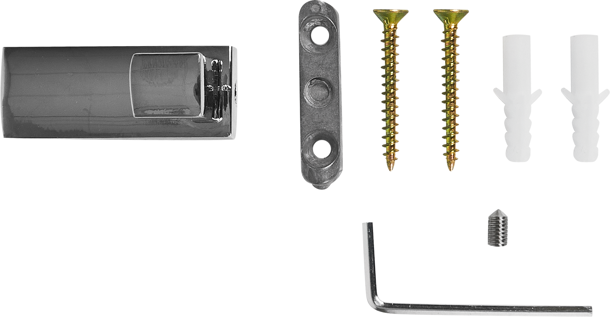 84835886 Крючок мебельный R19, 20x50 мм, хром STLM-0055865 Santreyd  - Вид №2