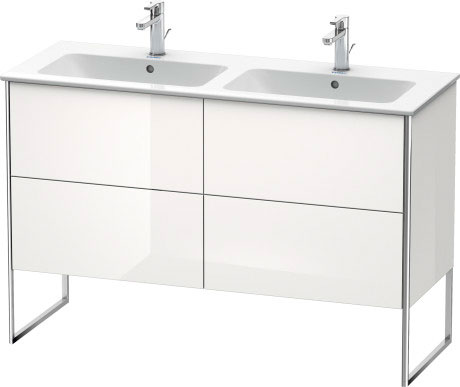 XS444900707 XSquare Тумбочка напольная Бетонно-серый матовый декор Duravit - Вид №2