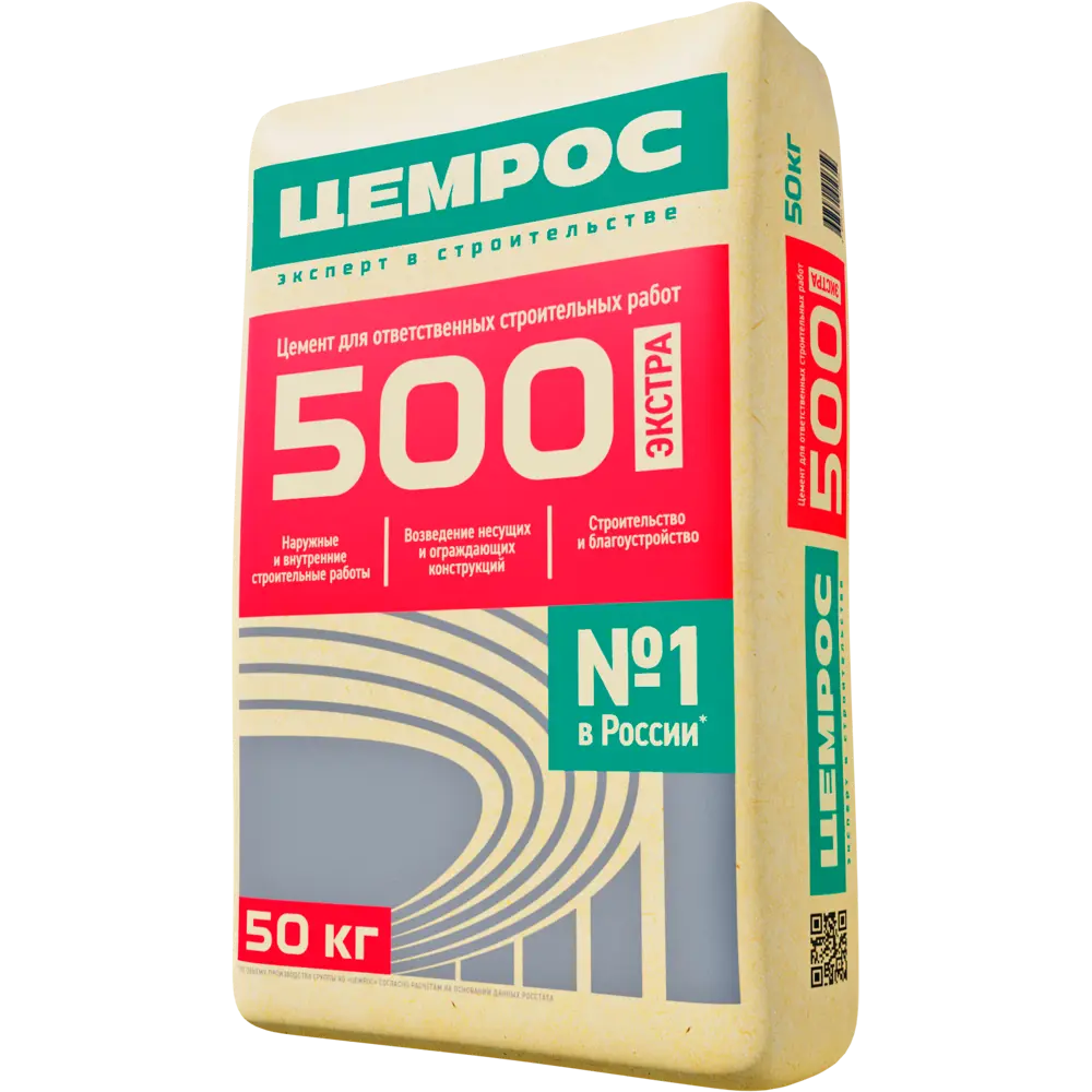 ЦЕМРОС Портландцемент M500 с доменным шлаком для прочных конструкций 14051984 STLM-0004226 - Вид №1