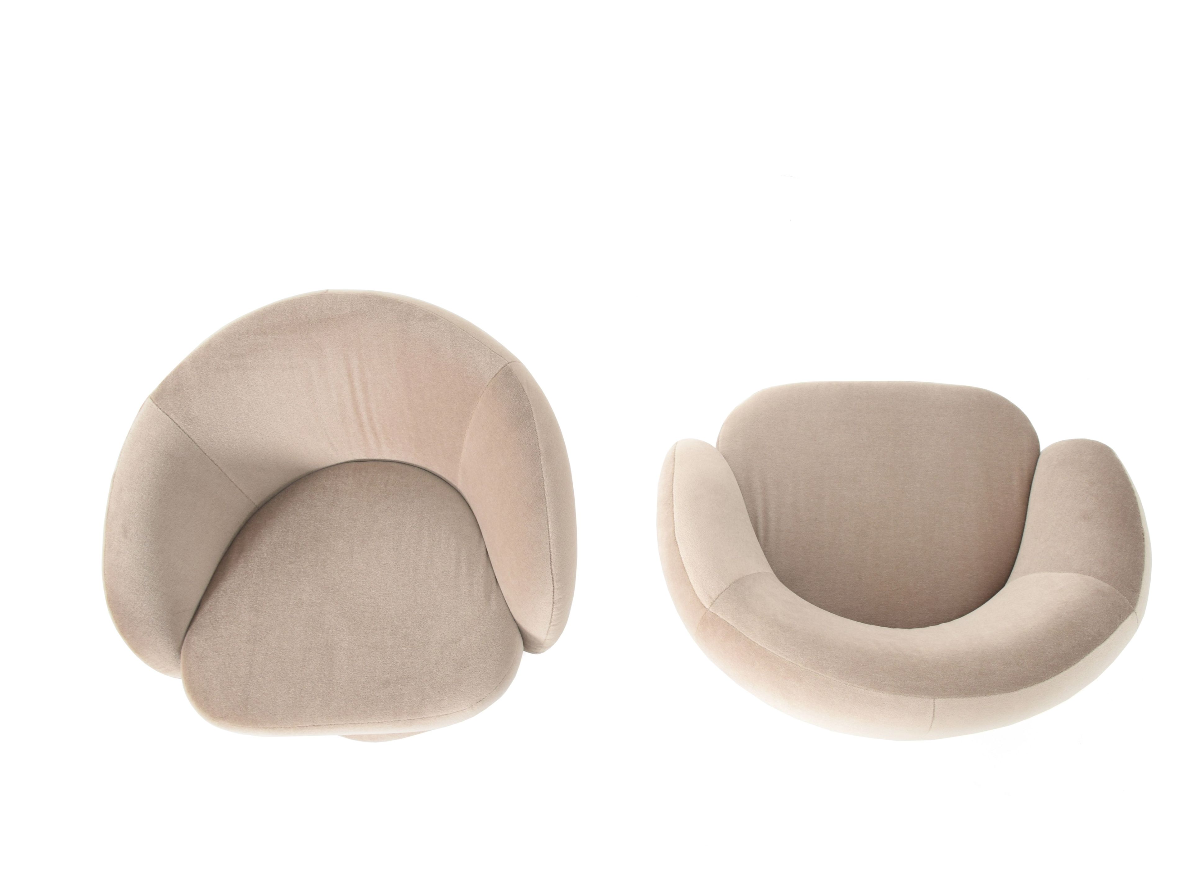 Тканевое вращающееся кресло с подлокотниками ABLE ALANA ARCH-00047576 - Вид №3