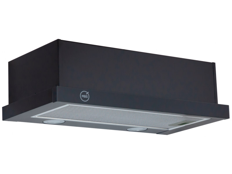 9970730 Вытяжка телескопическая MBS ARALIA 160 GLASS черный/черный STDN-0001867