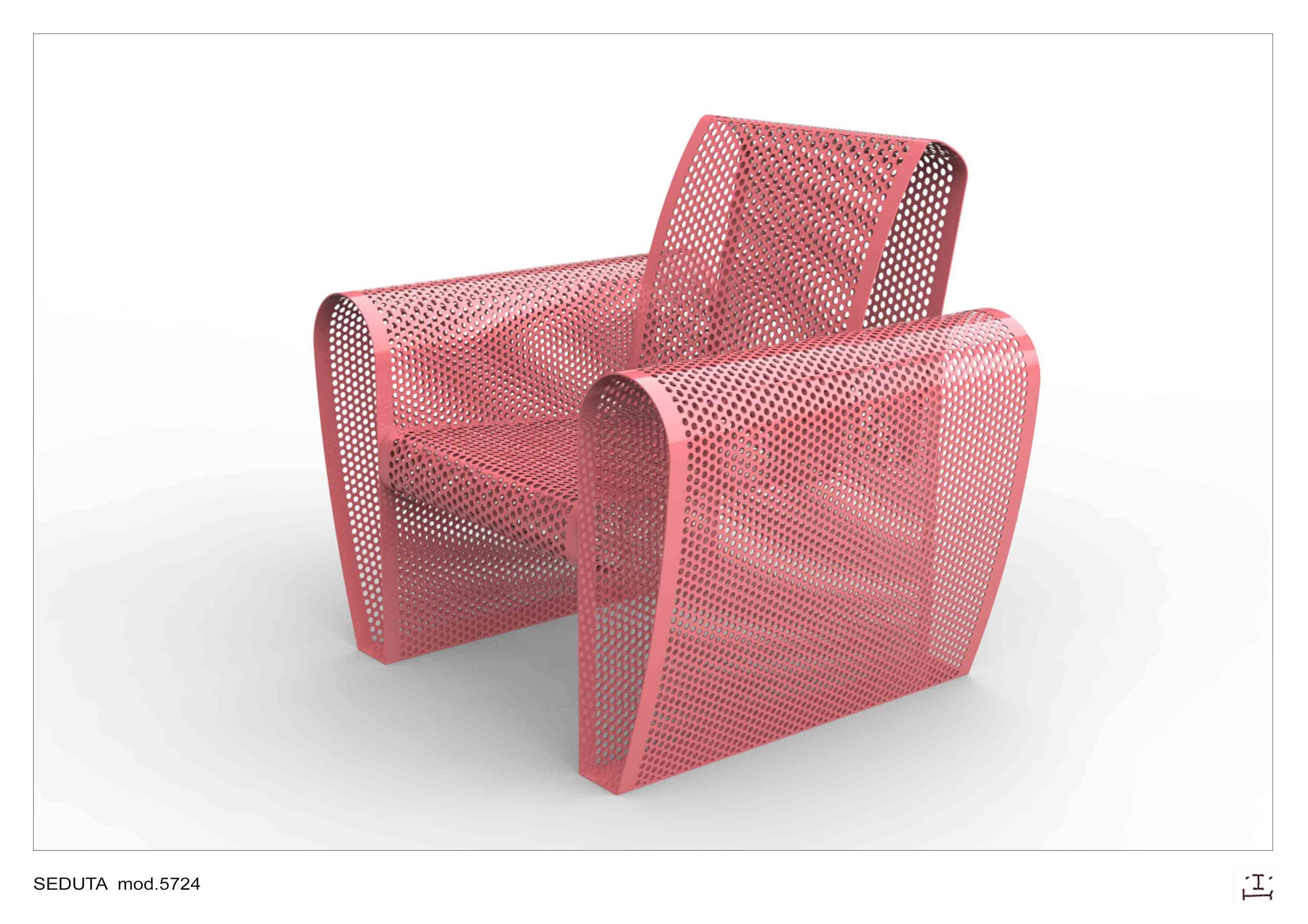 Наружное сиденье из оцинкованной стали CITYSì тщеславие ARCH-00029055 - Вид №1