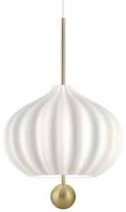 KUNDALINI Подвесной светильник из стекла и латуни