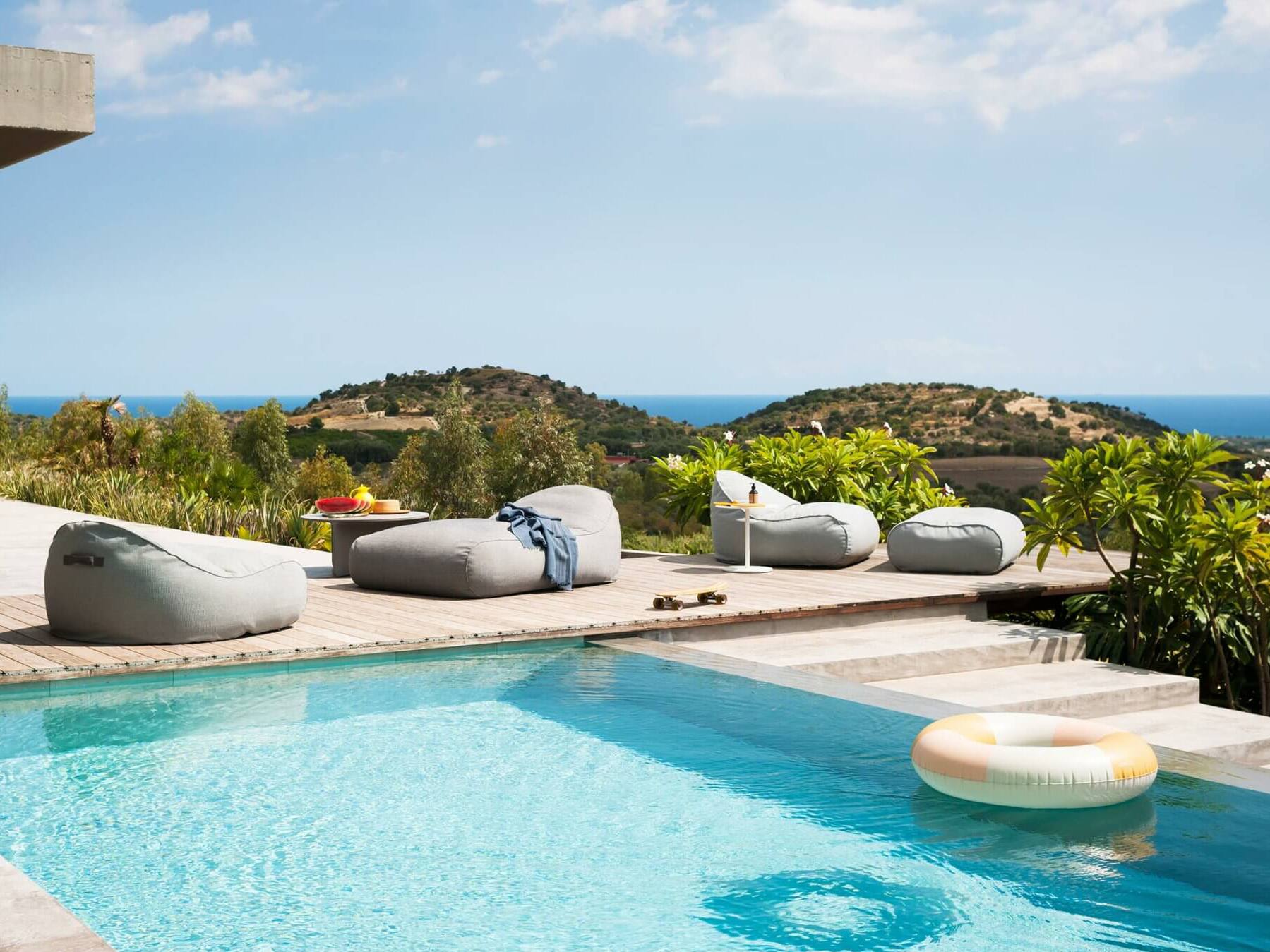 Ткань прямоугольный сад пуфик RODA Onda ARCH-00038365 - Вид №2