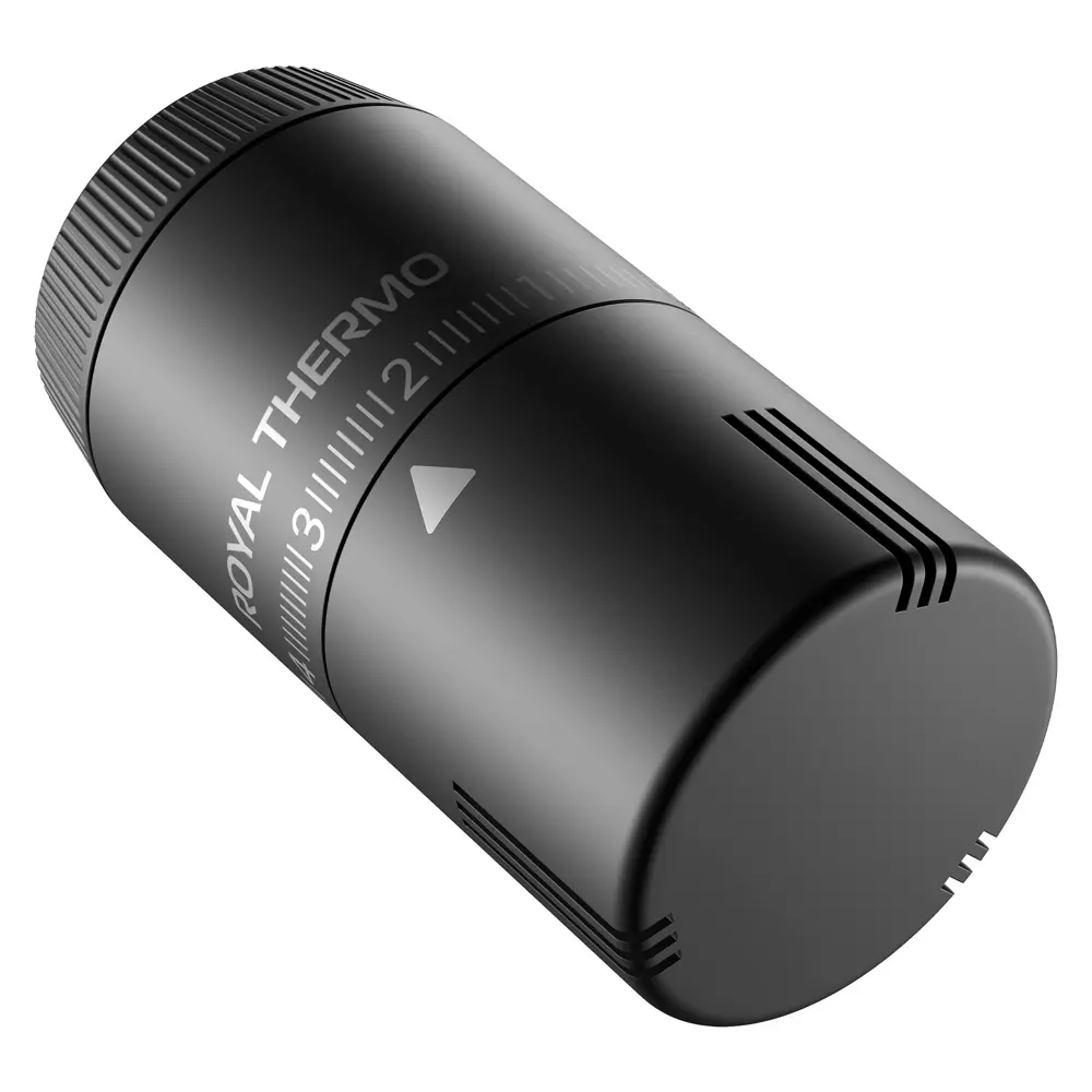 Термостатическая головка жидкостная Royal Thermo Design M30x1.5 черная STLM-2006546