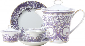 10620614 Rosenthal Versace Тет-а-тет чайный Rosenthal Versace Большой Дивертисмент на 2 персоны 8 предметов, фарфор Фарфор