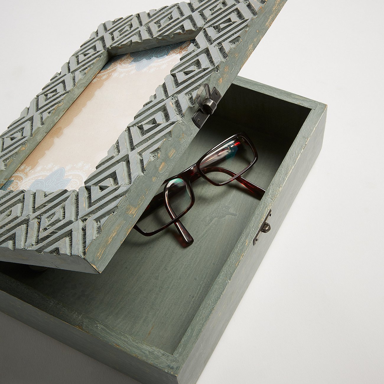 Шкатулка деревянная, манго с фоторамкой Elk от La Forma LA FORMA ELK 00-3865262 Бежевый;коричневый  - Вид №2