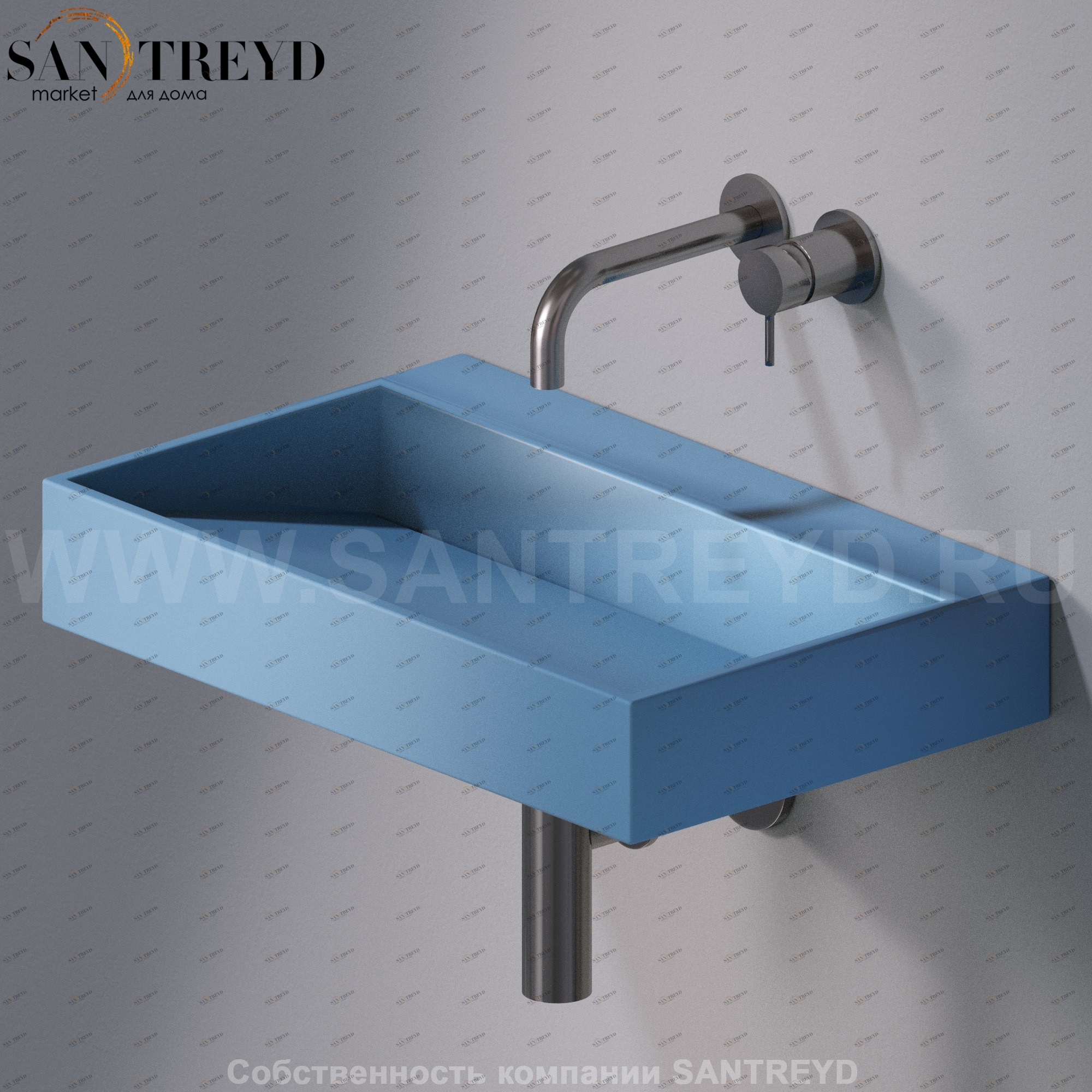 L010T1RPV4.141 Подвесная раковина настенная прямоугольная A. e T. Italia P35 AeT ITALIA