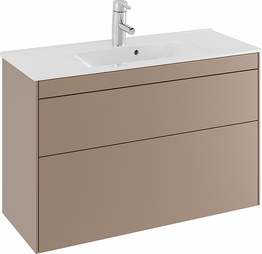 47378 IFO Sense тумба для тонкой раковины с двумя ящиками, компактная, W = 900 мм, W1 = 915 мм, мол. - Вид №10