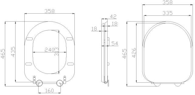 B41dec35 Крышка сиденье для унитаза Ponte Giulio Casual - Вид №1