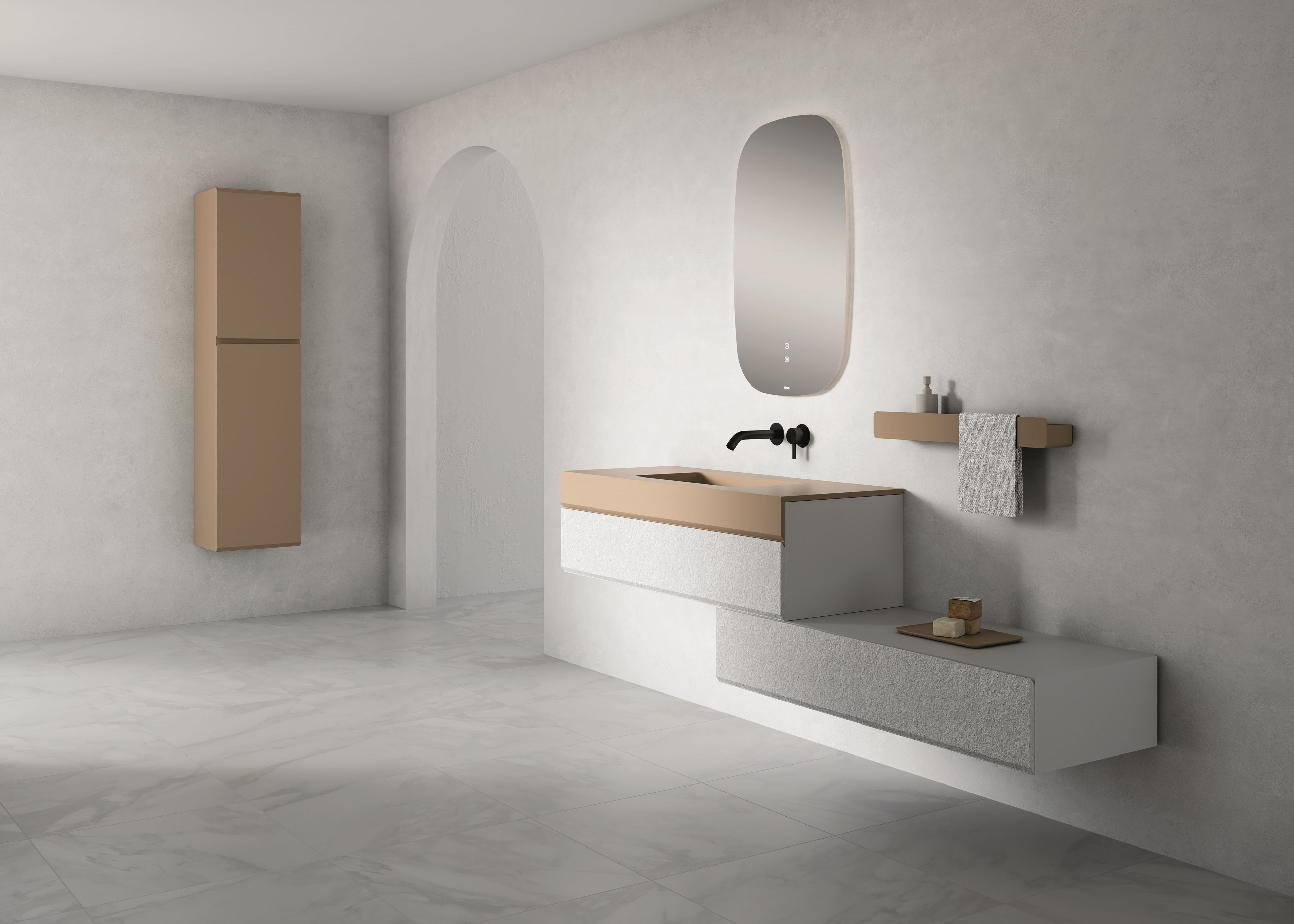 Меламиновый подвесной одиночный умывальник Fiora Making ARCH-00129962 - Вид №9