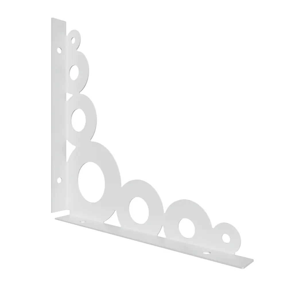 Утилитарный кронштейн Невада 2x18 см нагрузка до 15 кг цвет белый Santreyd STLM-2086874 - Вид №1