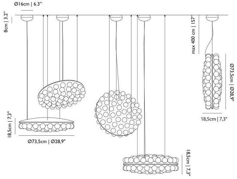 moooi Светодиодный подвесной светильник прямого света Prop light sun-id-1362117 - Вид №5