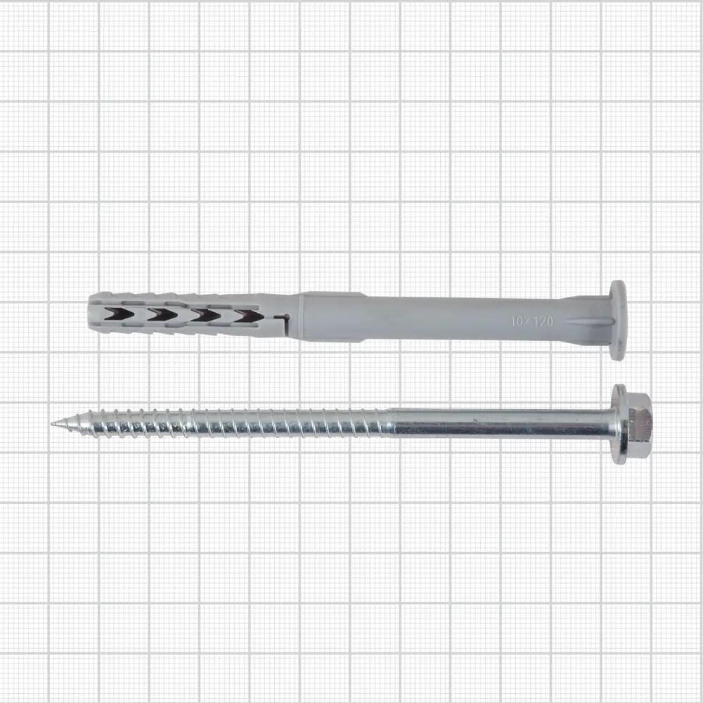 Дюбель-шуруп Fischer SXR FUS фасадный 10x120 мм нейлон/оцинкованная сталь 12471483 STLM-2032628  - Вид №3