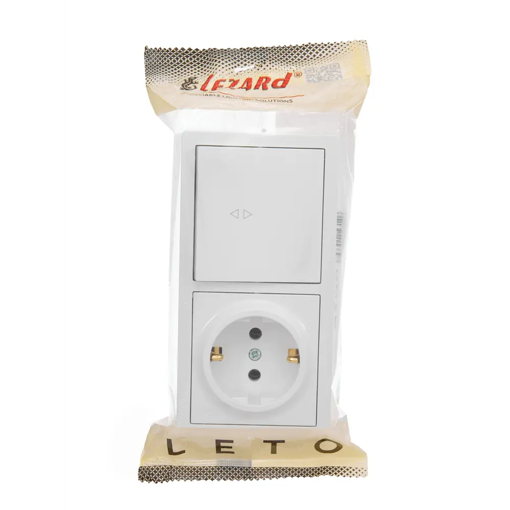 Блок электрический Lezard Leto: розетка с заземлением и выключатель 89373090 STLM-1572819 - Вид №3