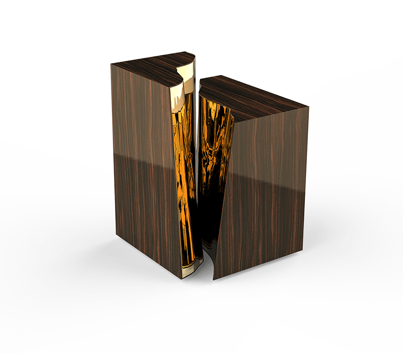 0-181 Приставной столик Lapiaz из черного дерева  Boca Do Lobo 