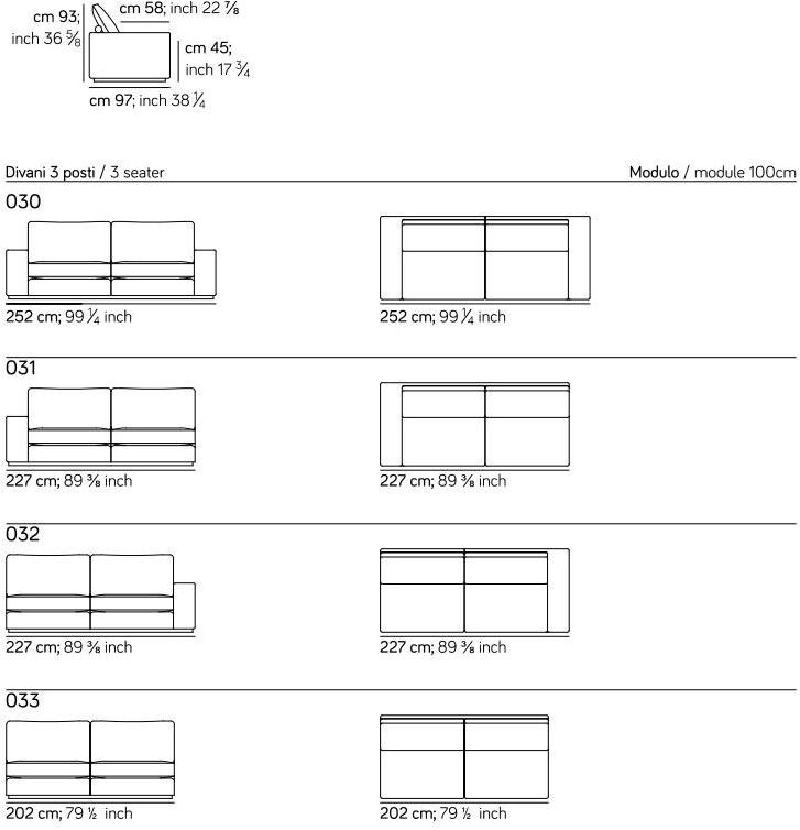 AMURA Угловой диван в ткани Murray 071+073+073+053+005 - Вид №11