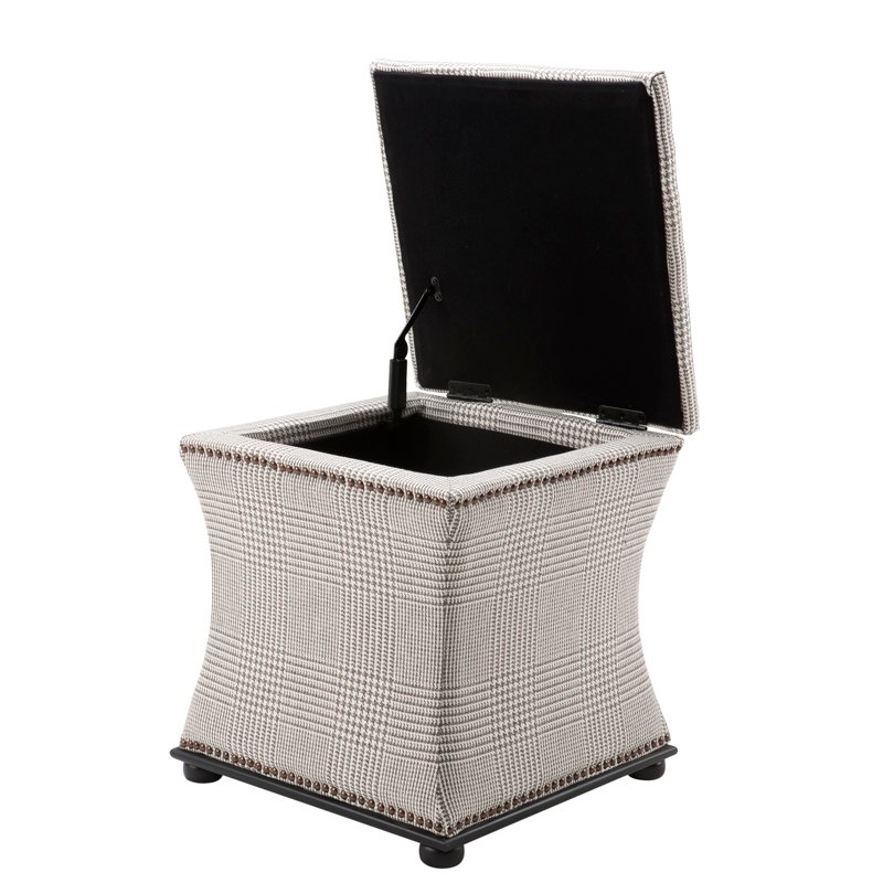 Пуф без подлокотников Austin от Eichholtz серый EICHHOLTZ ДИЗАЙНЕРСКИЕ, EICHHOLTZ 061291 Серый  - Вид №1