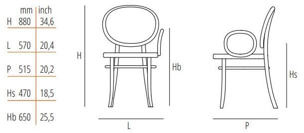 Wiener GTV Design Деревянный стул со спинкой из технической сетки и подлокотником N.0 sun-id-1422955 - Вид №7