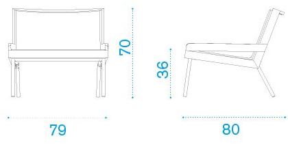 Ethimo Садовое кресло Batyline® с подлокотниками Allaperto Aapl00gc0 - Вид №4