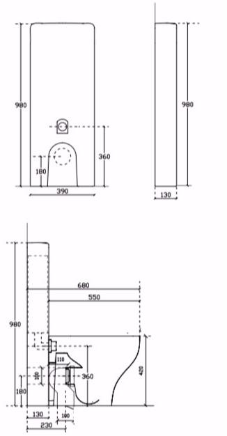 Компакт унитаз с бачком Белый Galassia PLUS DESIGN Италия sun-id-1454668 - Вид №1