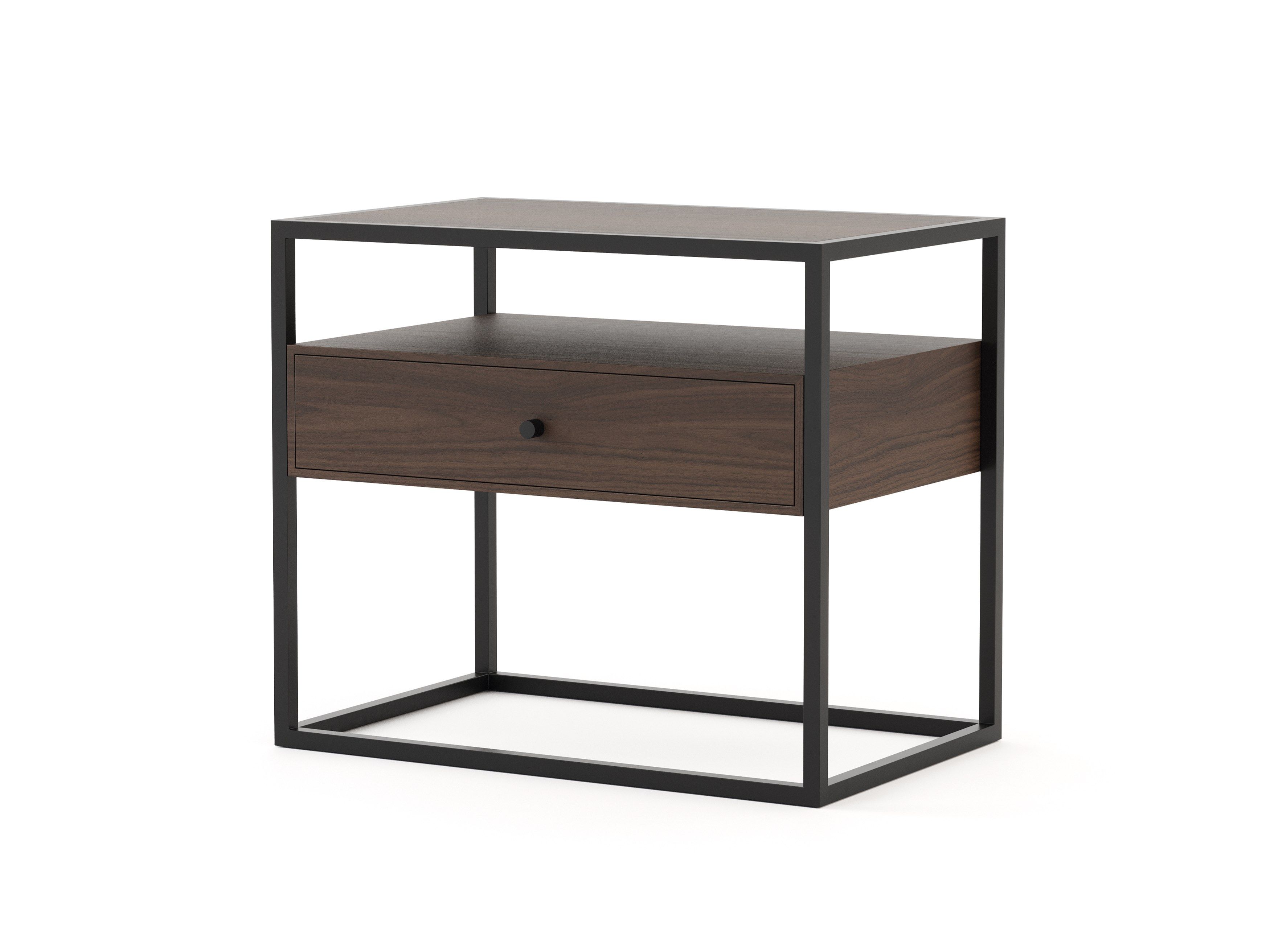 Прямоугольная прикроватная тумбочка из шпона с ящиками Stylish Club мост ARCH-00103665 - Вид №26