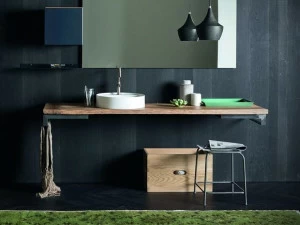 AltaCorte Столешница для умывальника из дуба Ecolab night Lb-zb7510