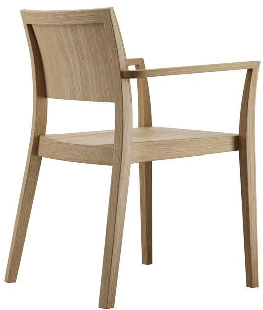 horgenglarus Штабелируемый стул из массива дерева с подлокотниками  6-590a  - Вид №9