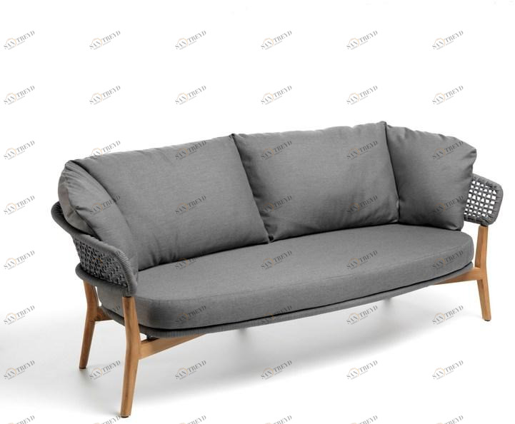 Talenti 2-местный садовый диван со съемным чехлом из технической ткани Moon teak Montekdiv