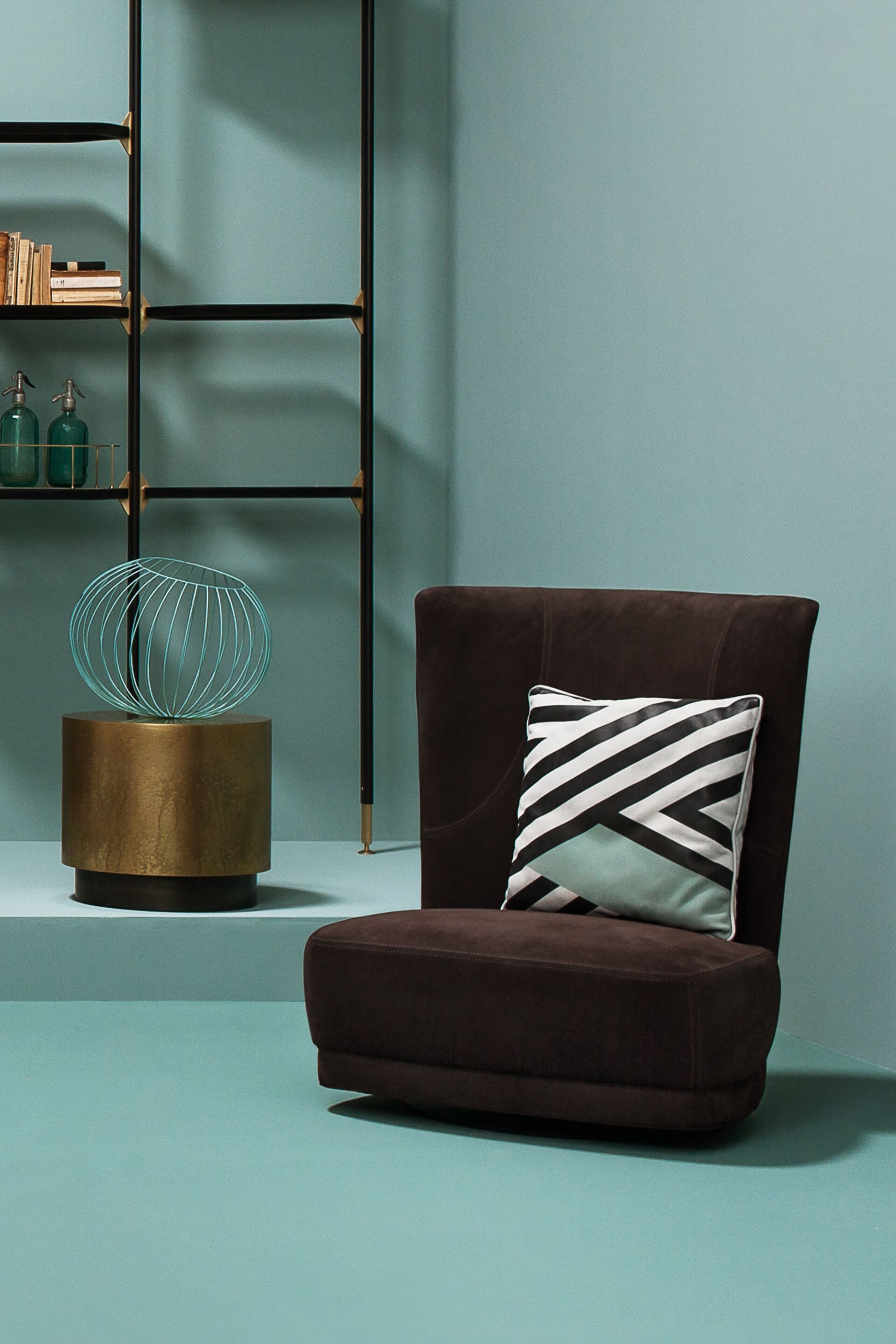 Кожаное вращающееся кресло bergère Baxter ETIENNE BERGÈRE ARCH-00135327 - Вид №2