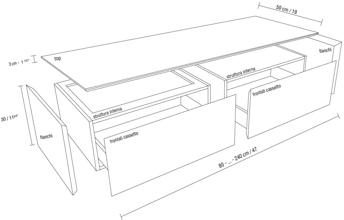 RIFRA Тумба под умывальник из черного бетона и керамического камня K.kube sun-id-1432549 - Вид №3