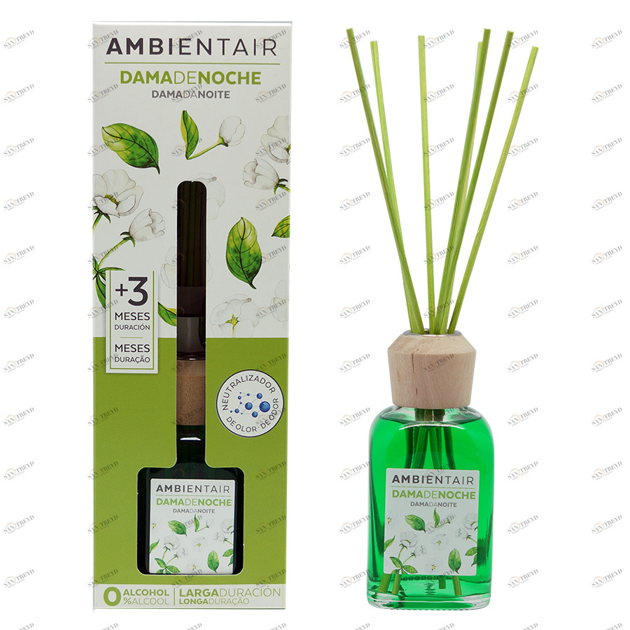 Диффузор ароматический 100 мл "Весенний жасмин" AMBIENTAIR  00-3881121 Зеленый 