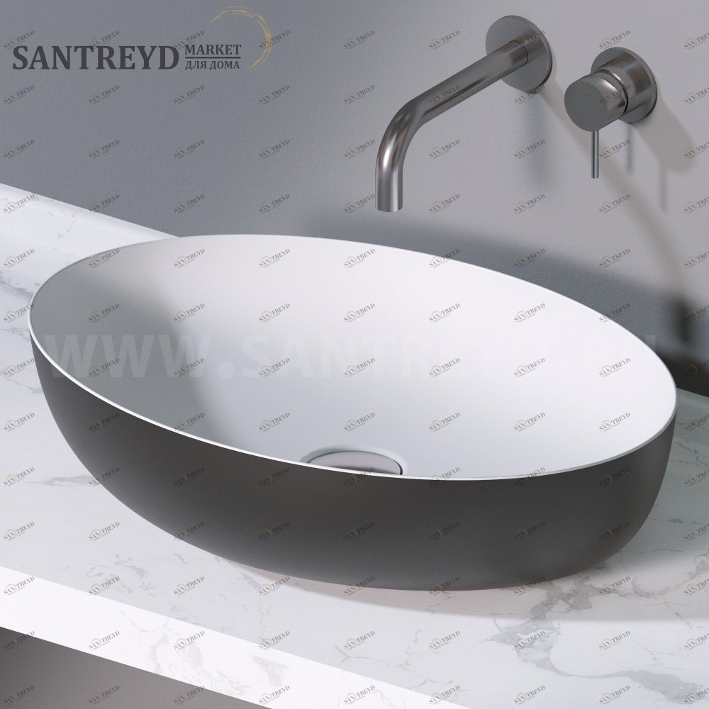 L616205 Накладная раковина на столешницу  овальная A. e T. Italia ELITE AeT ITALIA
