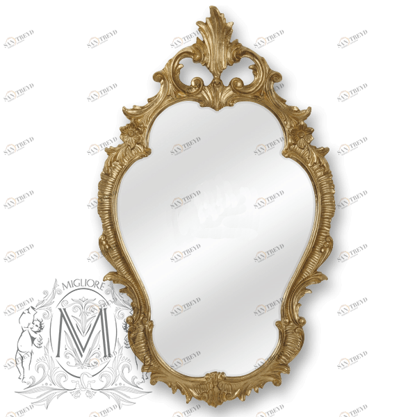 Зеркало фигурное MIGLIORE Complementi ML.COM-70.725, h98*L58*P4 см, бронза ML.COM-70.725.BR