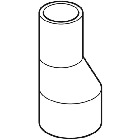 370.594.16.5 Переход эксцентриковый Geberit PE, длинный Geberit  - Вид №1