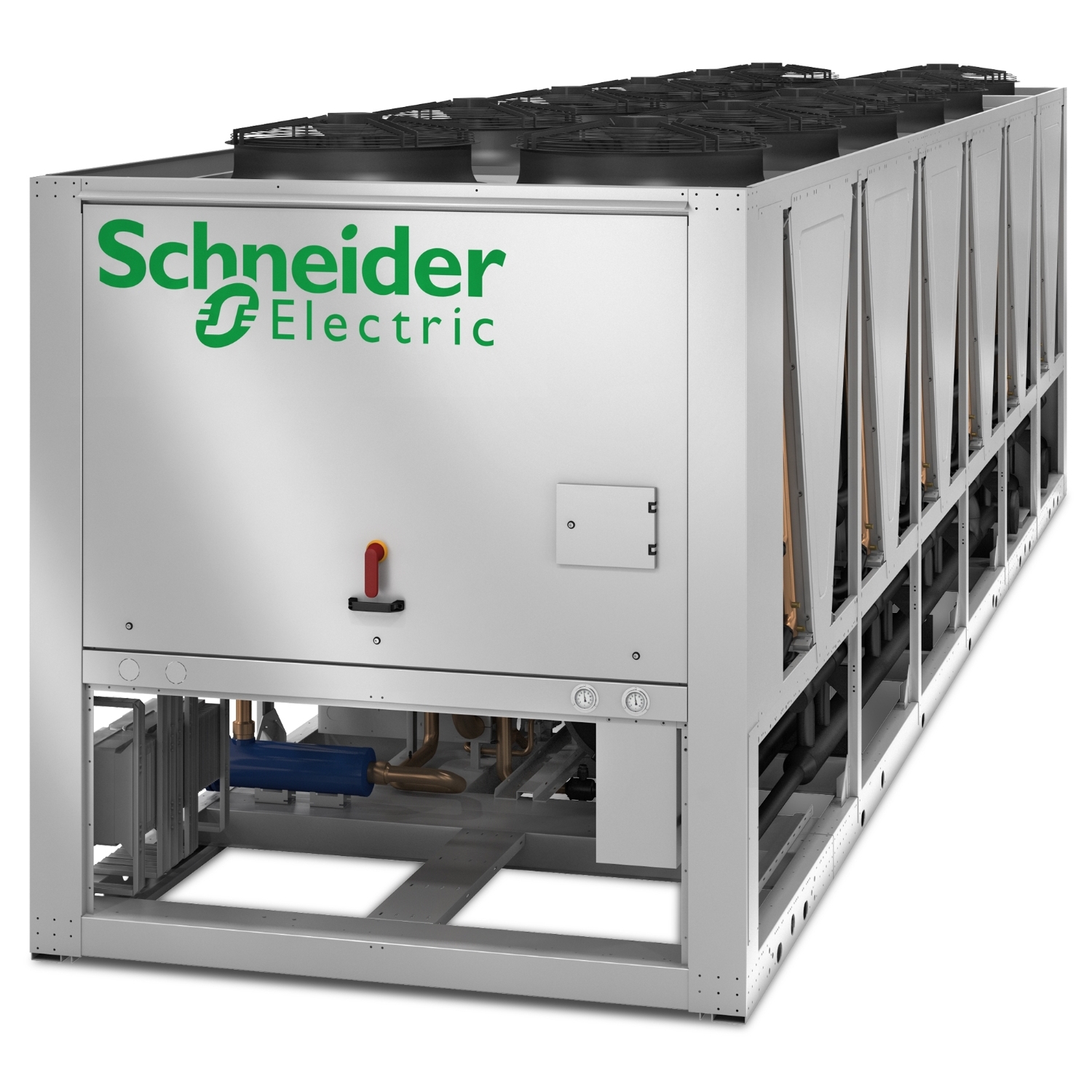 BCEC Холодильная машина воздушного охлаждения, центробежные безмасляные компрессоры Turbocor, холодопроизводительность от 300 кВт Schneider Electric 