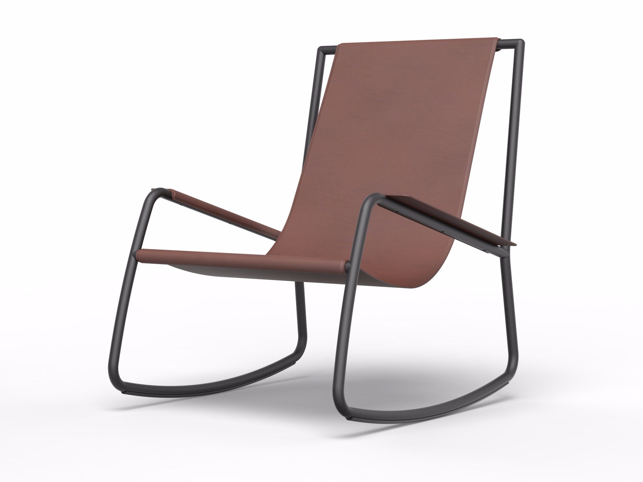 Кожаное кресло-качалка Living Divani FLOW ARCH-00047587