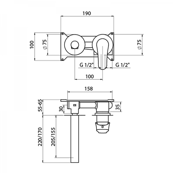Смеситель для раковины TENDER GRB MIXERS 924900 - Вид №1