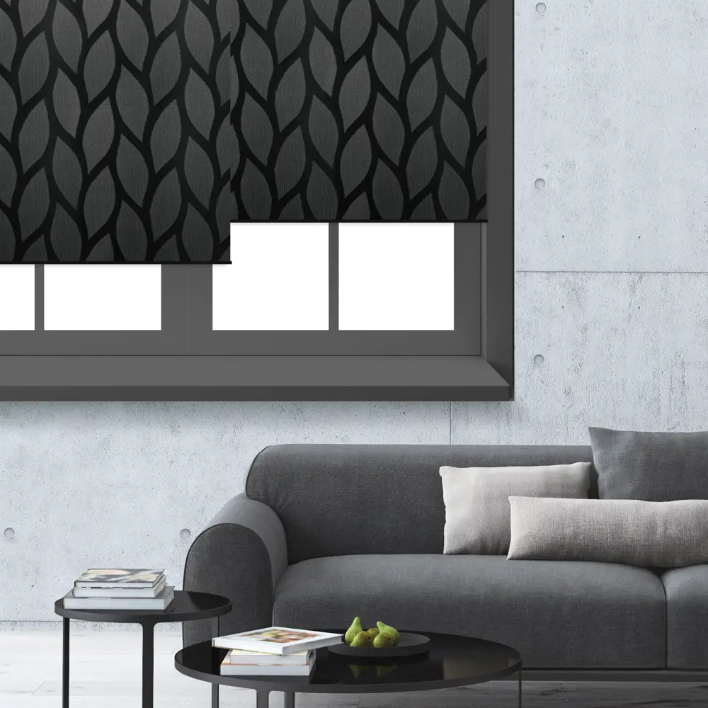 Штора рулонная Bella 100x160 см чёрная PRAKTO STLM-2079383 - Вид №5