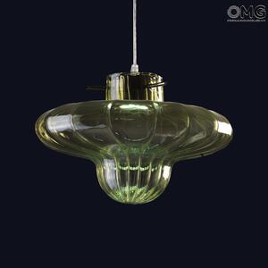 4091 ORIGINALMURANOGLASS Подвесной светильник Азия зелёный - муранское стекло OMG 23 см