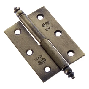 Петля мебельная карточная съёмная правая Amig 541 50x35 мм сталь цвет бронза