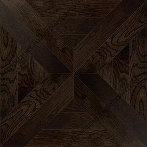 Модульный паркет Kochanelli Квадро Тёмный Дуб Натур (Гладкая) 441х441 мм.